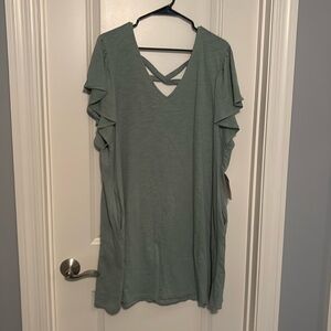 ARULA Sage Green Mini Dress